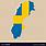 Sweden Country Shape
