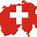 Swiss Flag Map
