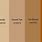 Tan vs Brown Color