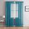 Teal Window Curtains