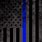Thin Blue Line American Flag Wallpaper