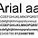 Tipografia Arial