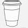 To Go Coffee Cup Clip Art Black and White