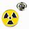 Toxic Radioactive Button Badge