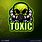 Toxic Skull Logo