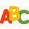 Transparent ABC Letters