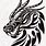 Tribal Dragon Head Tattoos