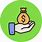 Two Hands with Money Bag Icon