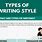 Types of Styles in Writing