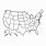 U.S.A. States Outline