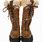 UGG Short Lace Up Shearling Boots