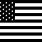 US Flag Black and White SVG