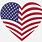 USA Flag Heart