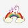 Unicorn and Rainbow Stickers