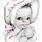 Vintage Baby Girl Shower Clip Art
