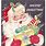 Vintage Christmas Card Santa Retro