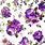 Vintage Flower Wallpaper Purple