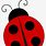 Vintage Ladybug Clip Art