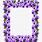 Violet Flower Border Clip Art