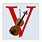 Violin Letter V