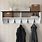Wall Mounted Coat Rack with Storage