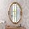 Wall Mounted Oval Mirror