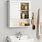 Wall Mounted White Bathroom Cabinet
