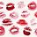 Wallpaper Kiss Lips Lipstick