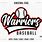 Warriors Baseball SVG