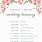 Wedding Itinerary Template Free Download