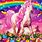 Weird Rainbow Unicorn Wallpaper