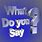 What Do You Say Logo Image