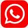 Whats App Logo Red PNG