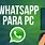 Whatsapp Application PC