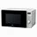 White 800W Digital Microwave
