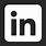 White LinkedIn Icon Square