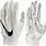 White Nike Football Gloves
