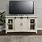 White Rustic TV Stand