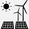 Wind and Solar Icon