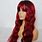 Wine Red Wig