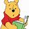 Winnie the Pooh Reading a Book