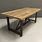 Wood and Iron Dining Table