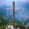 Wooden Cross On a Mountain