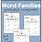 Word Family Worksheet Preschool