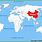 World Map with China