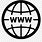 World Wide Web Logo White