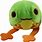 Worry Frog Emote Plush Toy