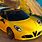 Yellow Alfa Romeo Spider