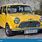 Yellow Classic Mini Cooper