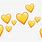 Yellow Heart Emoji Crown